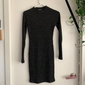 Ribbed knit fashion nova dress